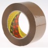 3M Brown Scotch 313 Packing Tape, 100m Length x 50mm Width, 0.07mm Thickness, Pressure Sensitive Acrylic Adhesive 313