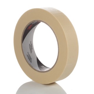 3M Beige Masking Tape Rubber Adhesive 24mm Width 50m Length Maximum Operating Temperature 60°C 101E