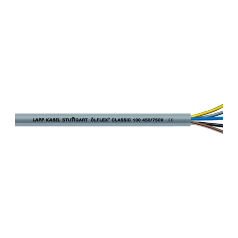 Lapp YY Control Cable 5 Cores 13 AWG Unscreened Silver Grey Polyvinyl Chloride Sheath 50 m 00100893