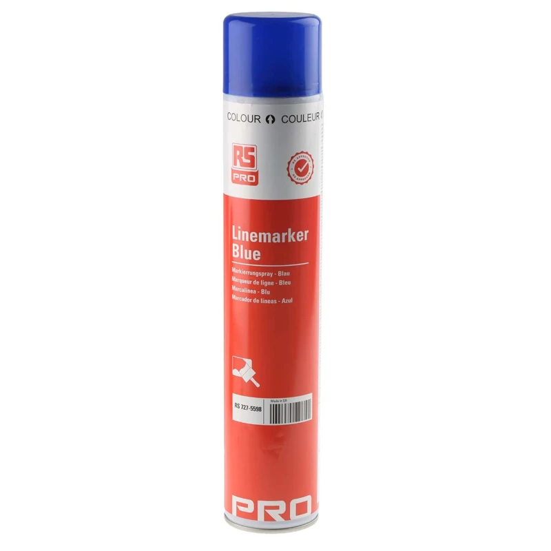 RS PRO 750 ml Blue Acrylic Line Marker Spray United Kingdom 727-5598