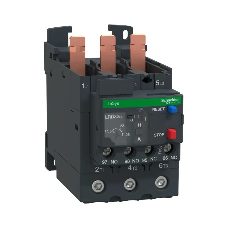 Schneider Electric LRD Thermal Overload Relay 1 NO/1 NC, 17A, 25 A F.L.C, 25A Contact Rating, 11 kW 3 Pole DIN Rail LRD325