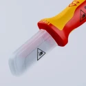 Knipex Cable Knife Insulating Multi-Component Handle VDE 1000V Approved, 190mm Overall Length, 50mm Special Tool Steel 98 54