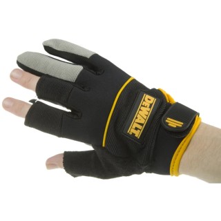 DeWALT Black Neoprene, Spandex Finger Framer Work Gloves Size 9 Synthetic Leather Coating Finger Framer Glove