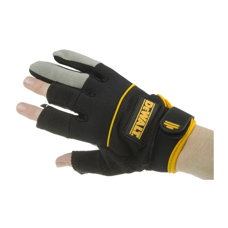 DeWALT Black Neoprene, Spandex Finger Framer Work Gloves Size 9 Synthetic Leather Coating Finger Framer Glove