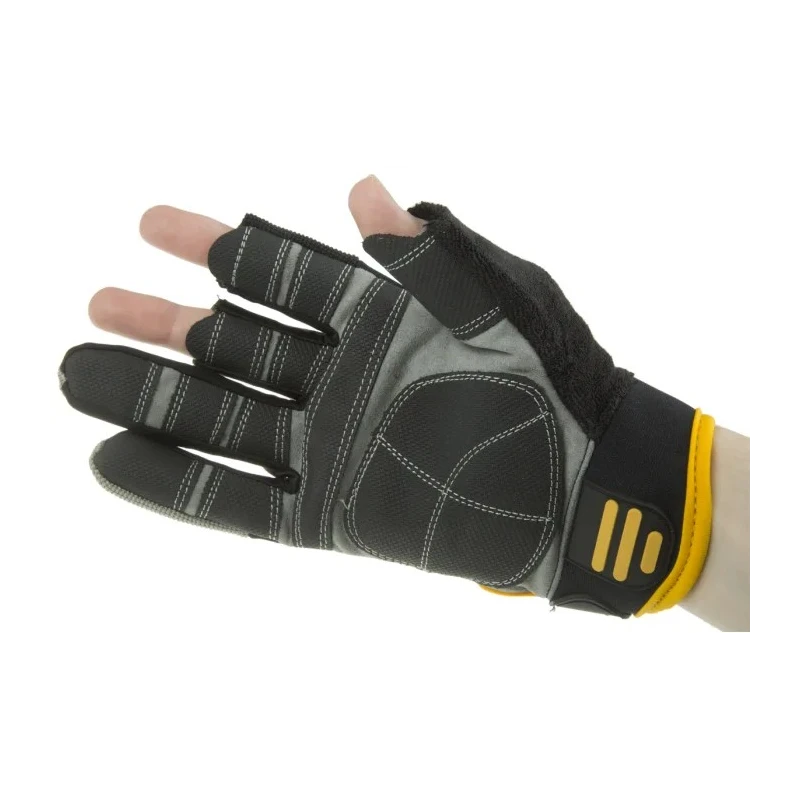 DeWALT Black Neoprene, Spandex Finger Framer Work Gloves Size 9 Synthetic Leather Coating Finger Framer Glove