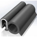 RS PRO Black Ethylene Propylene Diene Monomer Edging Strip 20 m 22 mm Width 16 mm Height 727-6043
