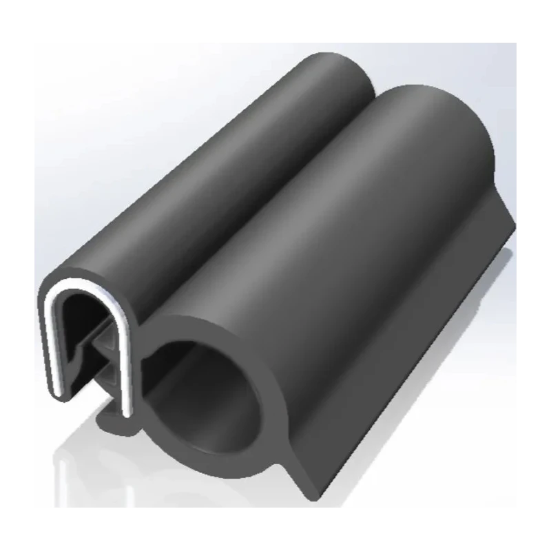 RS PRO Black Ethylene Propylene Diene Monomer Edging Strip 20 m 22 mm Width 16 mm Height 727-6043