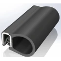 RS PRO Black Ethylene Propylene Diene Monomer Edging Strip 20 m 15.1 mm Width 26.5 mm Height 727-6055