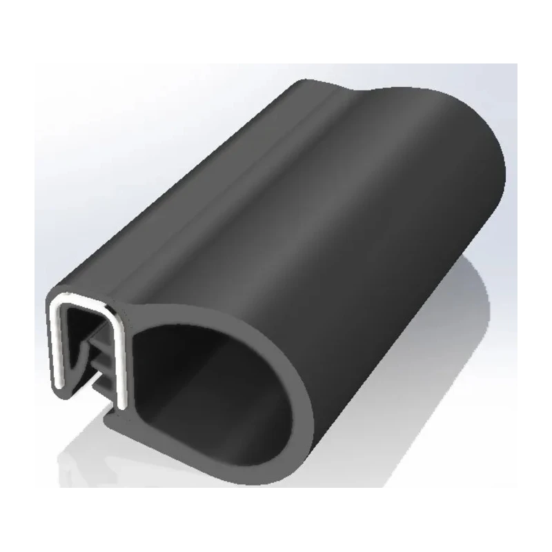 RS PRO Black Ethylene Propylene Diene Monomer Edging Strip 20 m 15.1 mm Width 26.5 mm Height 727-6055