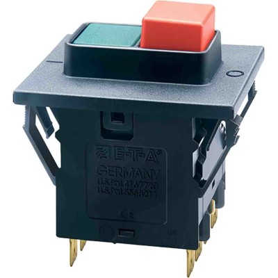 ETA Thermal Circuit Breaker 12A Current Rating 3-Pole Snap-in Mount 3140-F230-P7T1-SGRX-12A