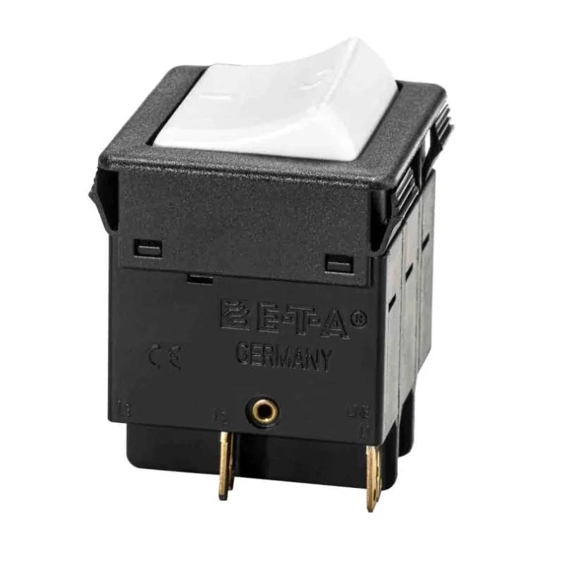 ETA Thermal Circuit Breaker 12A Current Rating 3-Pole Snap-in Mount 240V AC 28V DC 3130-F130-P7T1-W02Q-12A