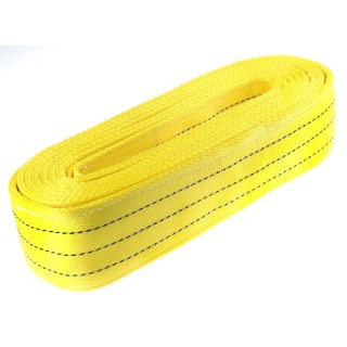 RS PRO 6 m Yellow Lifting Sling Webbing 3 t Polyester Heavy Duty Load Bearing Flat Webbing Sling 729-3035