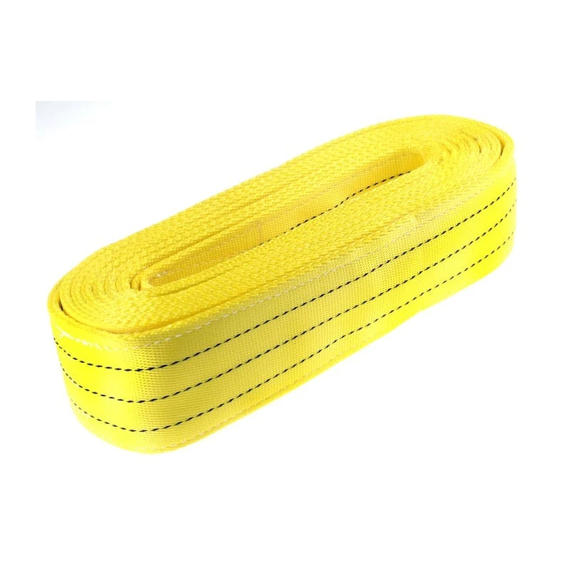 RS PRO 6 m Yellow Lifting Sling Webbing 3 t Polyester Heavy Duty Load Bearing Flat Webbing Sling 729-3035