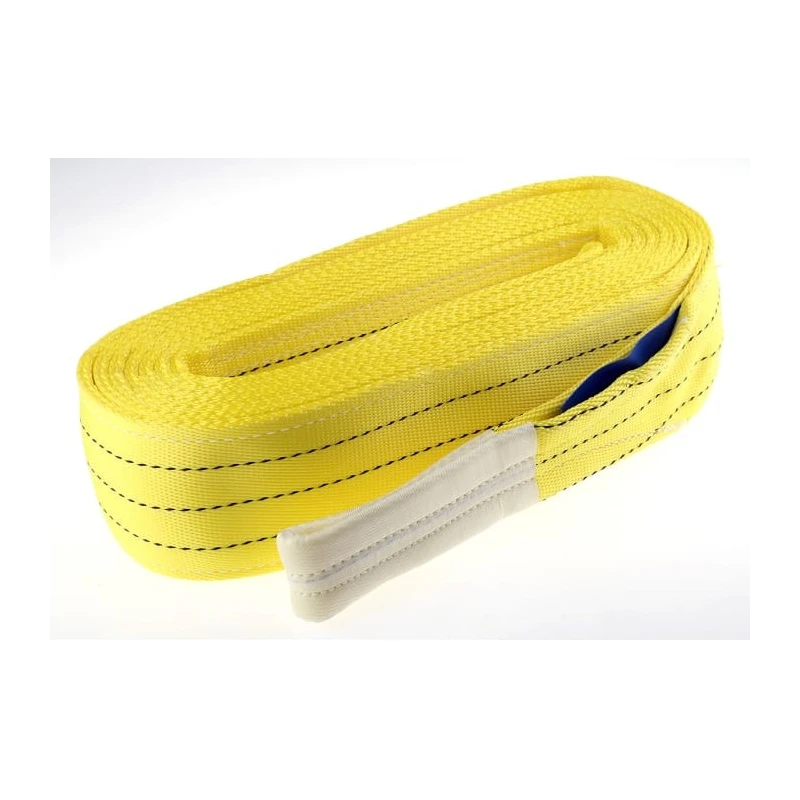 RS PRO 6 m Yellow Lifting Sling Webbing 3 t Polyester Heavy Duty Load Bearing Flat Webbing Sling 729-3035