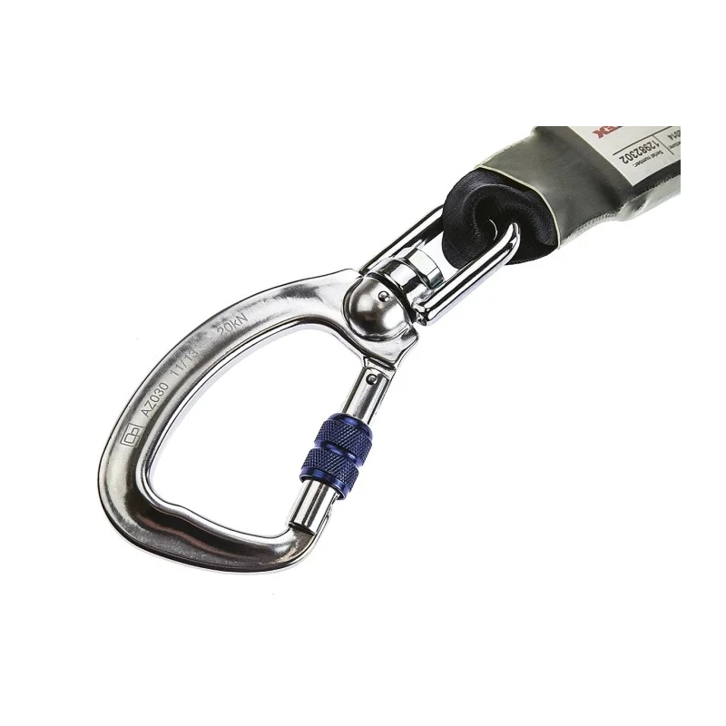 RS PRO Retractable Fall Arrest Lanyard Single Leg 2m Lifeline Length Carabiner Connection 729-3098