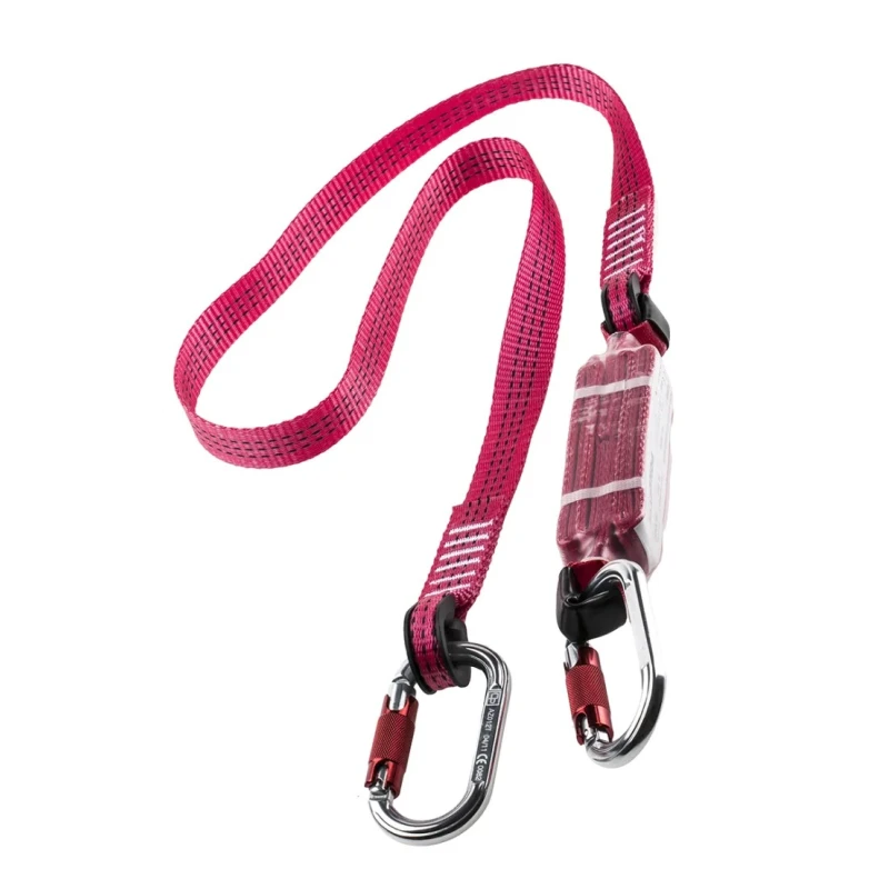 RS PRO 1.8 m Polyamide Fall Arrest Lanyard with Twist Lock Carabiner, Retractable, Single Leg 729-3101