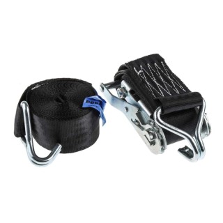 RS PRO 5 m Hook Ratchet Strap 45mm Wide 1200 kg Breaking Strain 729-3105