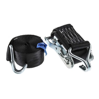 RS PRO 5 m Hook Ratchet Strap 45mm Wide 1200 kg Breaking Strain 729-3105