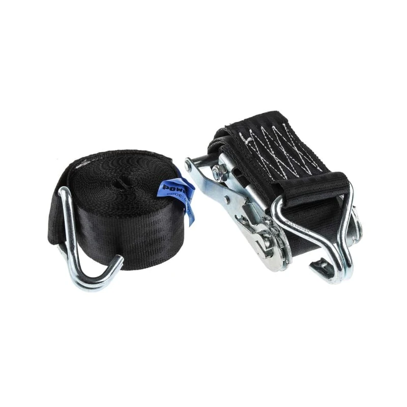 RS PRO 5 m Hook Ratchet Strap 45mm Wide 1200 kg Breaking Strain 729-3105
