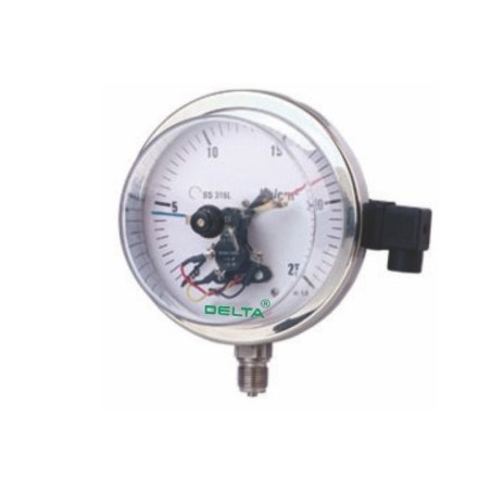 all-stainless-steel-industrial-pressure-gauge-with-electric-contact-7902