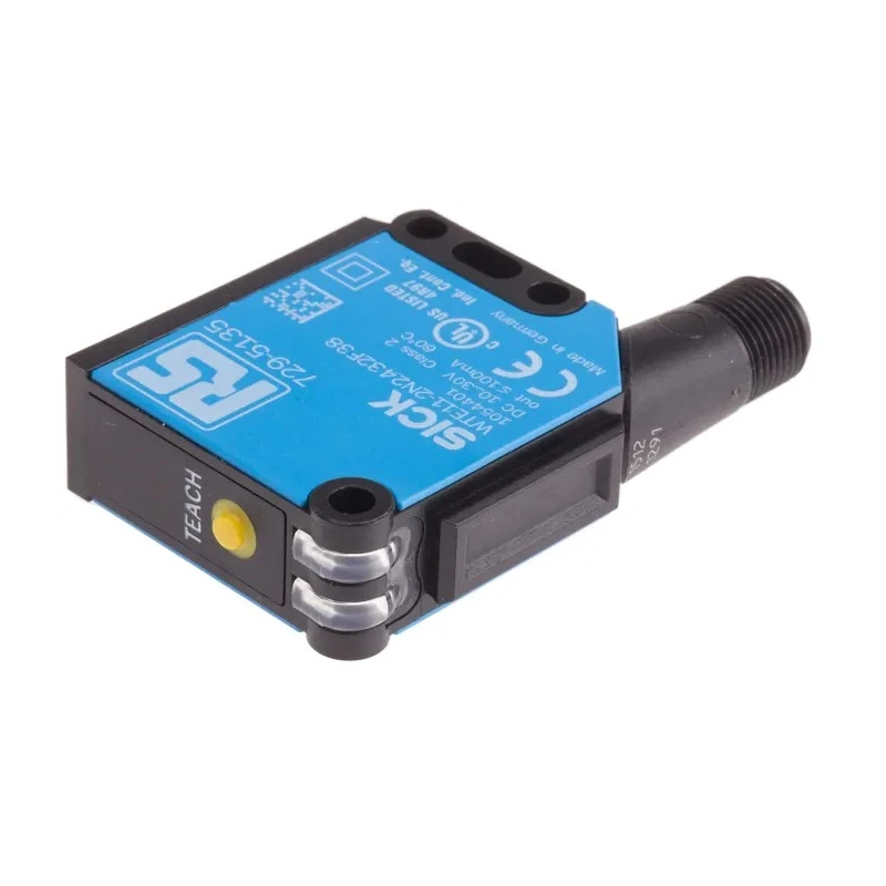 RS PRO Diffuse Photoelectric Sensor Block Sensor 40 mm to 1 m Detection Range NPN Output IP67 30V DC 2.5ms Response 729-5135