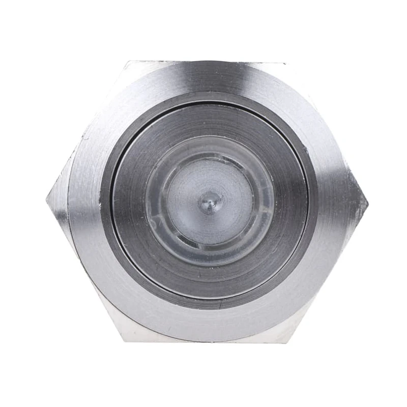 Bulgin Illuminated Push Button Switch Momentary Panel Mount 19.2 mm Cutout SPST Green LED IP66 24 V dc MPI001