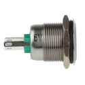 Bulgin Illuminated Momentary Push Button Switch Panel Mount 19.2 mm Cutout Green LED IP66 24 V dc MPI002