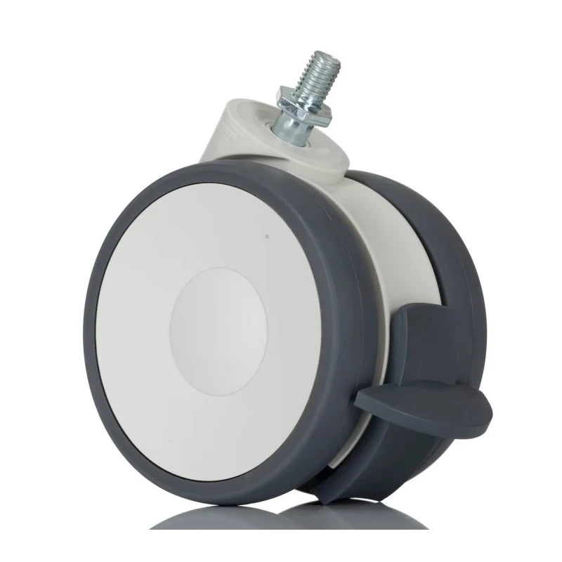 Tente Institutional Swivel Castor, Polyurethane Wheel, 100 mm Diameter, 100 kg Load Capacity, Ball Bearing Hub 00907638