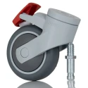 Tente Swivel Castor 75 kg Load Capacity 75 mm Wheel Diameter Thermoplastic Rubber 5325 PJP 075 S70 M10x15 (Levina)