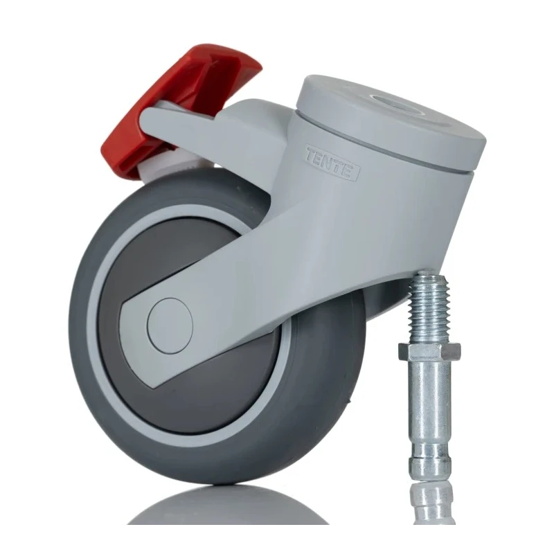 Tente Swivel Castor 75 kg Load Capacity 75 mm Wheel Diameter Thermoplastic Rubber 5325 PJP 075 S70 M10x15 (Levina)