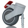 Tente Swivel Castor 75 kg Load Capacity 75 mm Wheel Diameter Thermoplastic Rubber 5325 PJP 075 S70 M10x15 (Levina)