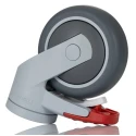 Tente Swivel Castor 75 kg Load Capacity 75 mm Wheel Diameter Thermoplastic Rubber 5325 PJP 075 S70 M10x15 (Levina)