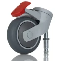 Tente Swivel Castor 75 kg Load Capacity 75 mm Wheel Diameter Thermoplastic Rubber 5325 PJP 075 S70 M10x15 (Levina)