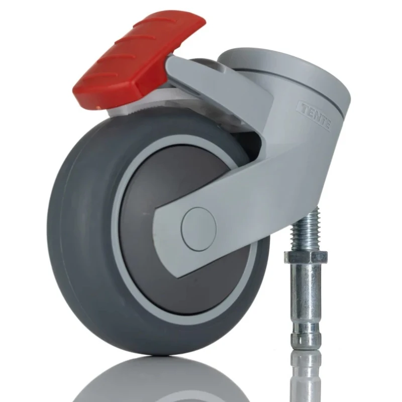 Tente Swivel Castor 75 kg Load Capacity 75 mm Wheel Diameter Thermoplastic Rubber 5325 PJP 075 S70 M10x15 (Levina)