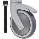 Tente Swivel Castor 150 mm Wheel Diameter 100 kg Load Capacity Thermoplastic Rubber 5377 PJP 150 P30-13 (Levina)