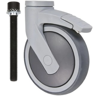 Tente Swivel Castor 150 mm Wheel Diameter 100 kg Load Capacity Thermoplastic Rubber 5377 PJP 150 P30-13 (Levina)