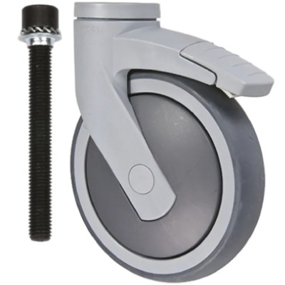 Tente Swivel Castor 150 mm Wheel Diameter 100 kg Load Capacity Thermoplastic Rubber 5377 PJP 150 P30-13 (Levina)