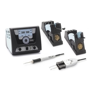 Weller WX 2021 Soldering Station 240 W, 230V Input Voltage, 2 Outputs, ESD Safe LCD Display T0053422699N