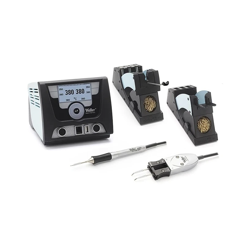 Weller WX 2021 Soldering Station 240 W, 230V Input Voltage, 2 Outputs, ESD Safe LCD Display T0053422699N