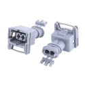 TE Connectivity Junior Power Timer Automotive Connector Female Grey Cable 2 Way Solder Termination 282680-1