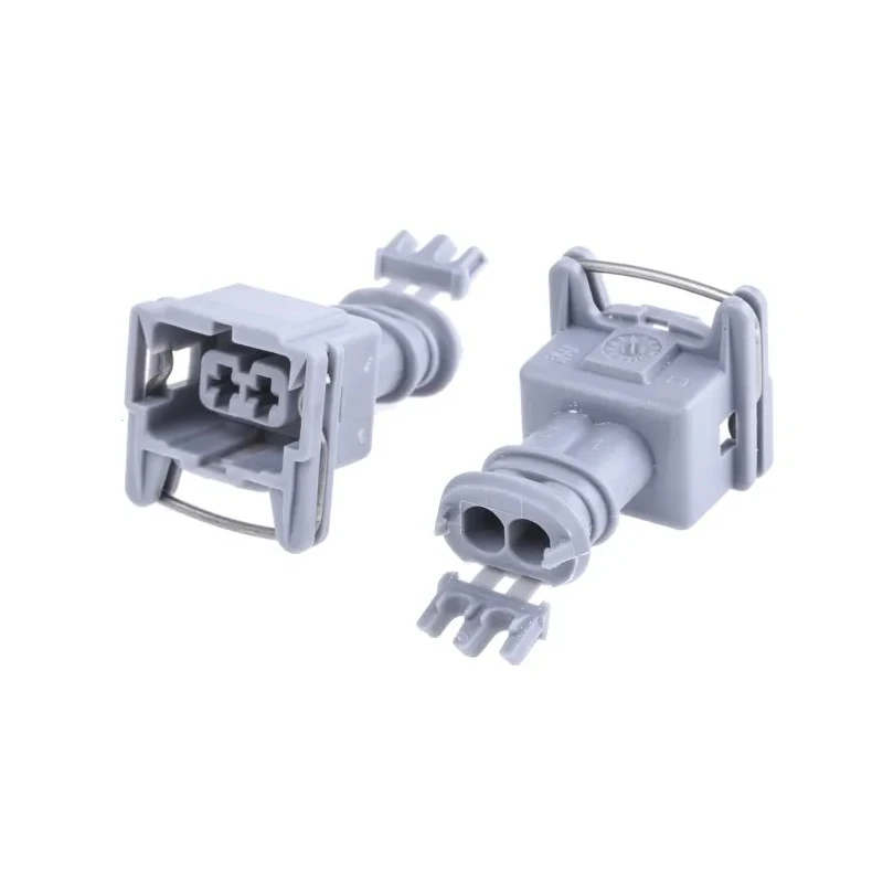TE Connectivity Junior Power Timer Automotive Connector Female Grey Cable 2 Way Solder Termination 282680-1