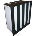 RS PRO Fibreglass Compact Rigid Bag Filter F7 Grade 13 MERV Rating 592mm x 592mm x 292mm 730-2928