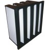 RS PRO Fibreglass Compact Rigid Bag Filter F7 Grade 13 MERV Rating 592mm x 592mm x 292mm 730-2928