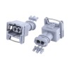 TE Connectivity Junior Power Timer Automotive Connector Female Grey Cable 2 Way Solder Termination 282680-1