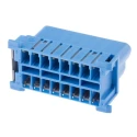 TE Connectivity MICRODOT Automotive Connector Female Blue Cable 16 Way Crimp Termination 1418984-1