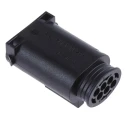 TE Connectivity Micro Quadlok System Automotive Connector Male Natural Cable 6 Way Crimp Termination 1-967587-3