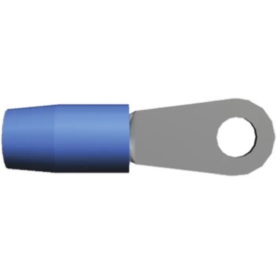 TE Connectivity TERMINYL Insulated Ring Terminal M6 Stud Size 6 AWG Wire Size Blue 324047