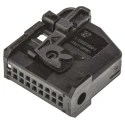 TE Connectivity Micro Quadlok System Automotive Connector Female Black Cable 18 Way Crimp Termination 1-1355350-1