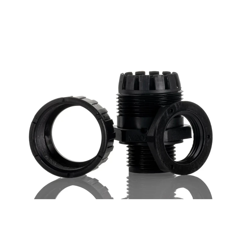 Adaptaflex Non-Metallic System Black Conduit Fitting 20 mm Nominal Size M20 Polyamide 66 Black 7TCA296060R0116 XF20/M20/D