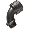 Adaptaflex Conduit Fitting, Polyamide 66, 16 mm Nominal Size, M16 Thread, Black, IP65 Rated XF16/M16/C90